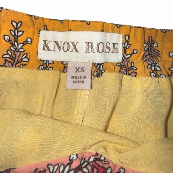 Knox Rose Floral Dress XS Red Boho ALine Tiered Midi Sweetheart Layer Sleeveless - Picture 9 of 13